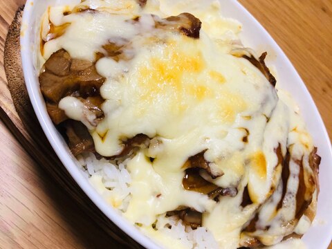 チーズ蒲焼鳥丼